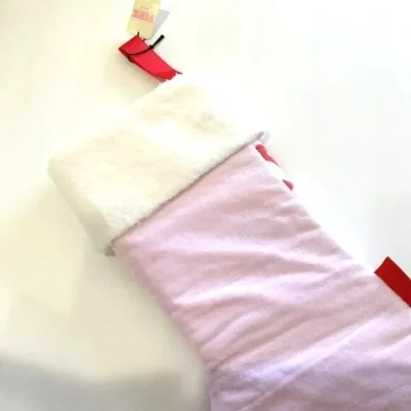 PINK VICTORIA'S SECRET LOGO BATH MAT STOCKING SET HOLIDAY CHRISTMAS